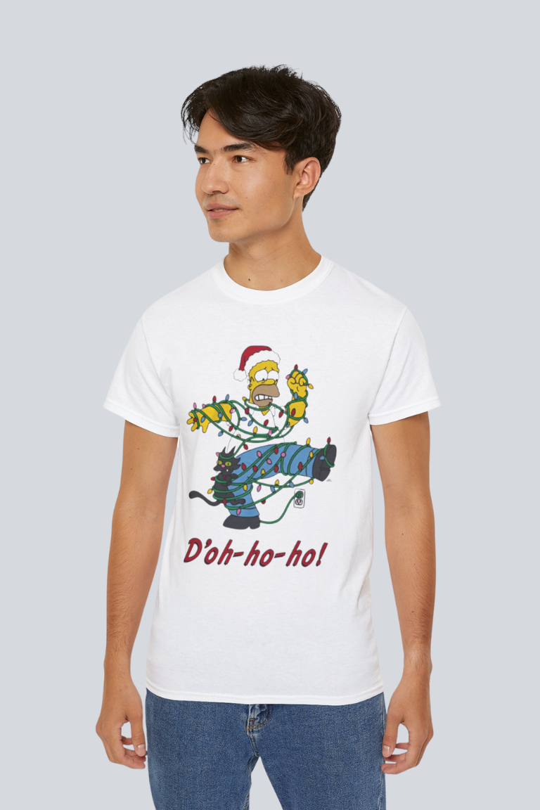 Homer Doh Ho Ho Unisex White T-Shirt