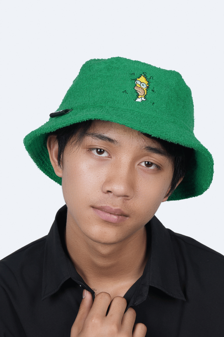 Homer in the Bushes Bucket Hat