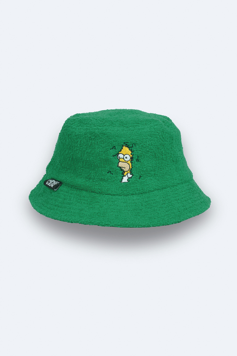 Homer in the Bushes Bucket Hat