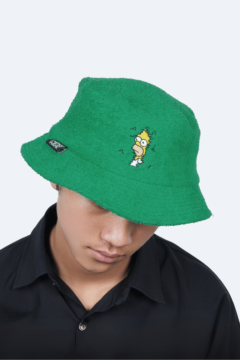 Homer in the Bushes Bucket Hat