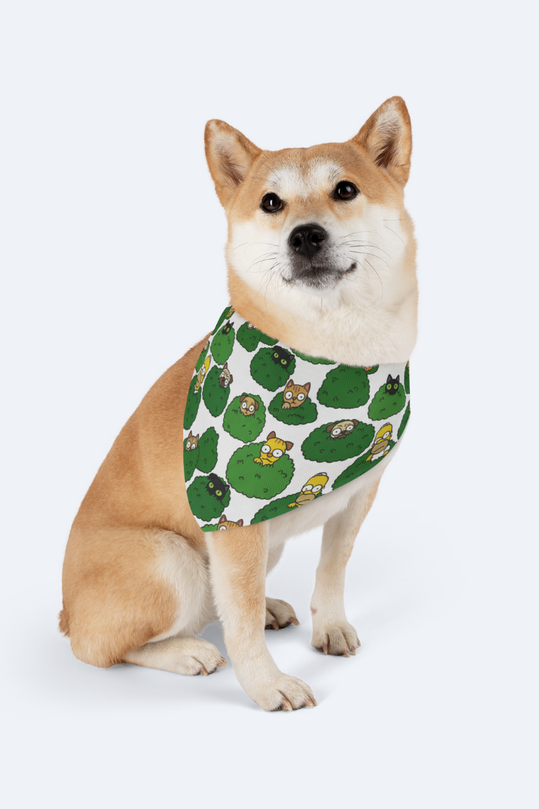 Homer Bush Peek-A-Boo Pet Bandana
