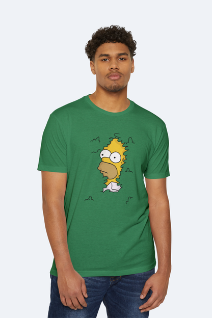 Homer Bushes Unisex  Green T-Shirt