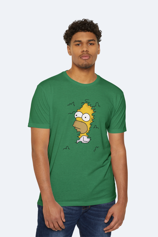 Homer Bushes Unisex  Green T-Shirt