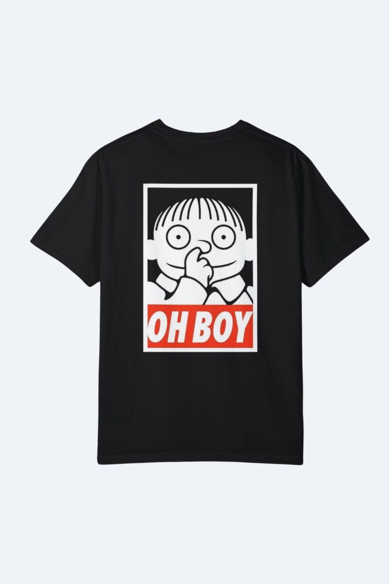 OH BOY Unisex Black T-Shirt