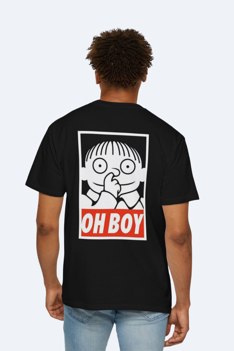 OH BOY Unisex Black T-Shirt