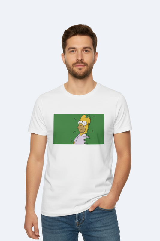 Homer Bushes Unisex White T-Shirt