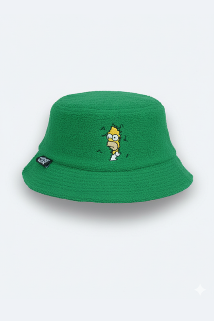 Homer in the Bushes Unisex Bucket Hat