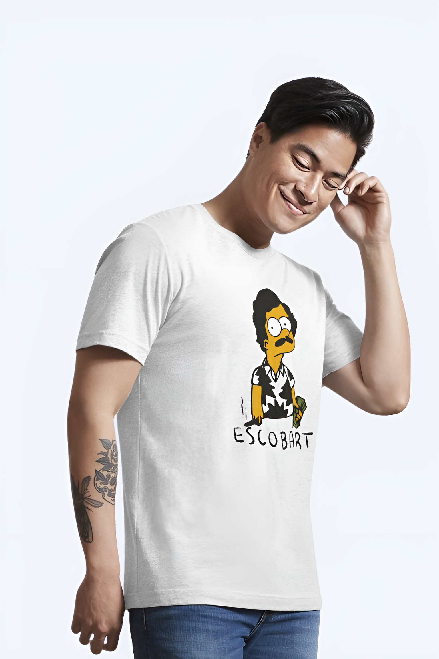 Escobart Unisex White T-Shirt